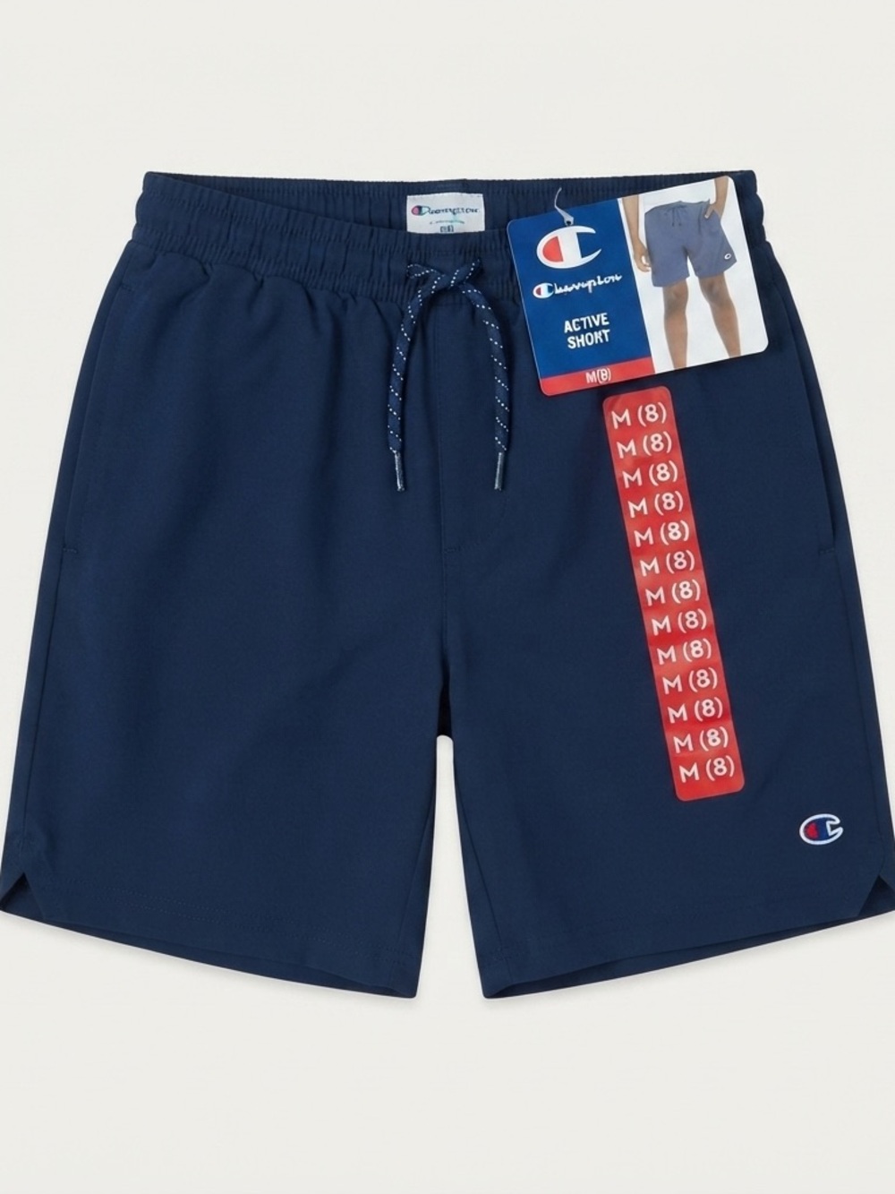 Champion Navy Blue Kids' Drawstring Active Shorts medium (8)